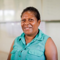 Janet is the first teacher to be hired by the education ministry to work with children with disabilities. Vanuatu. Credit: GPE/Arlene Bax